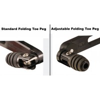 WOODCRAFT Folding Toe Pegs for Woodcrat Rearsets WOODCRAFT Folding Toe Pegs for Woodcrat Rearsets